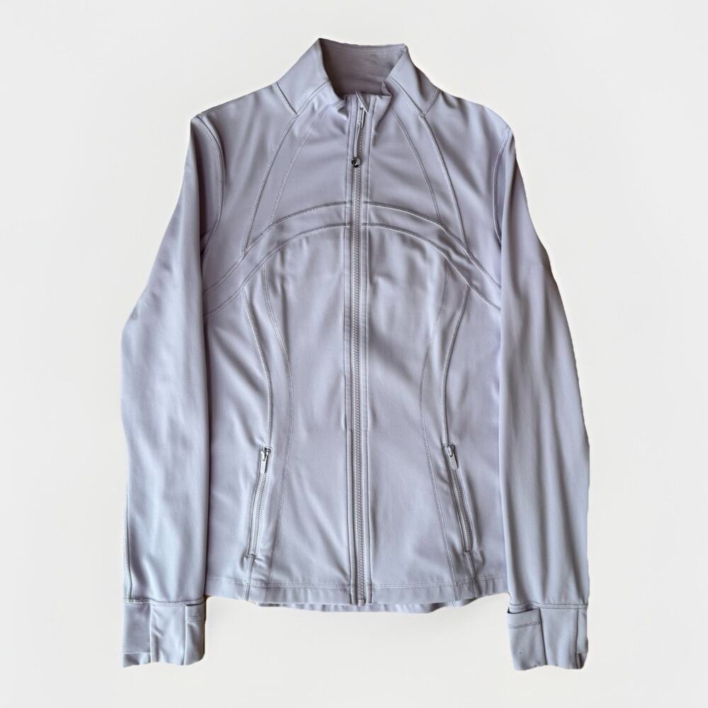 lululemon athletica Light Gray Full-Zip Jacket